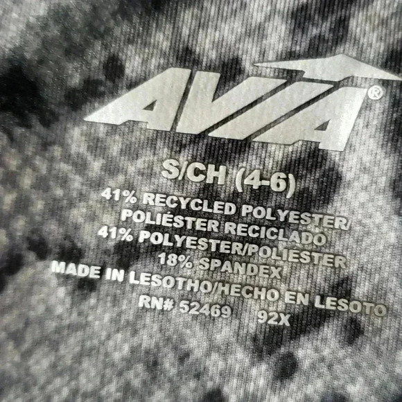 AVIA reptile print pants Stash leggings sz Small 4-6 gray black - Picture 8 of 9